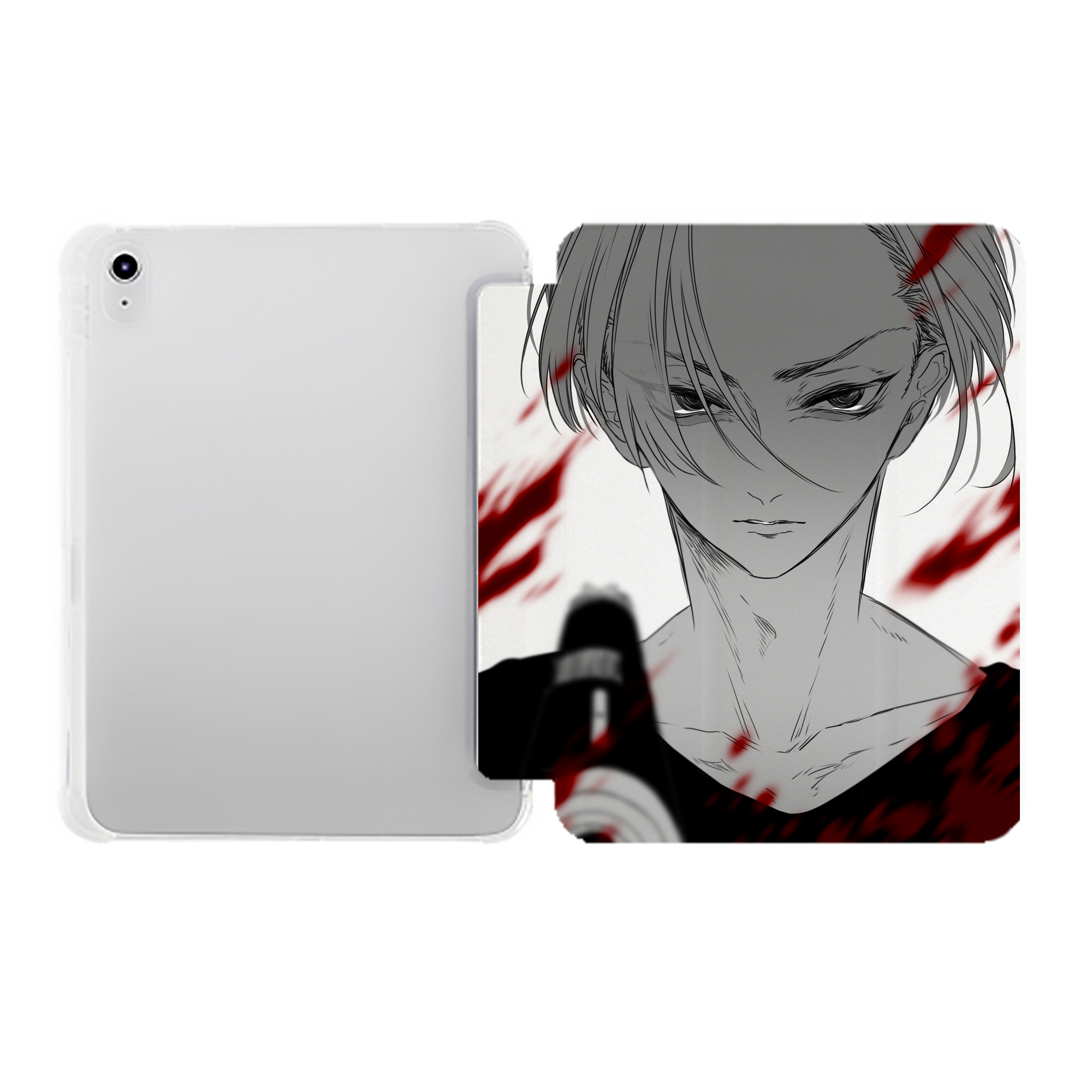 （画像用） 東京リベンジャーズ Tokyo Revengers IPad ケース ペン収納付き 三つ折りスタンド PUレザー×シリコン 対応機種9.5/10.5/10.9インチ